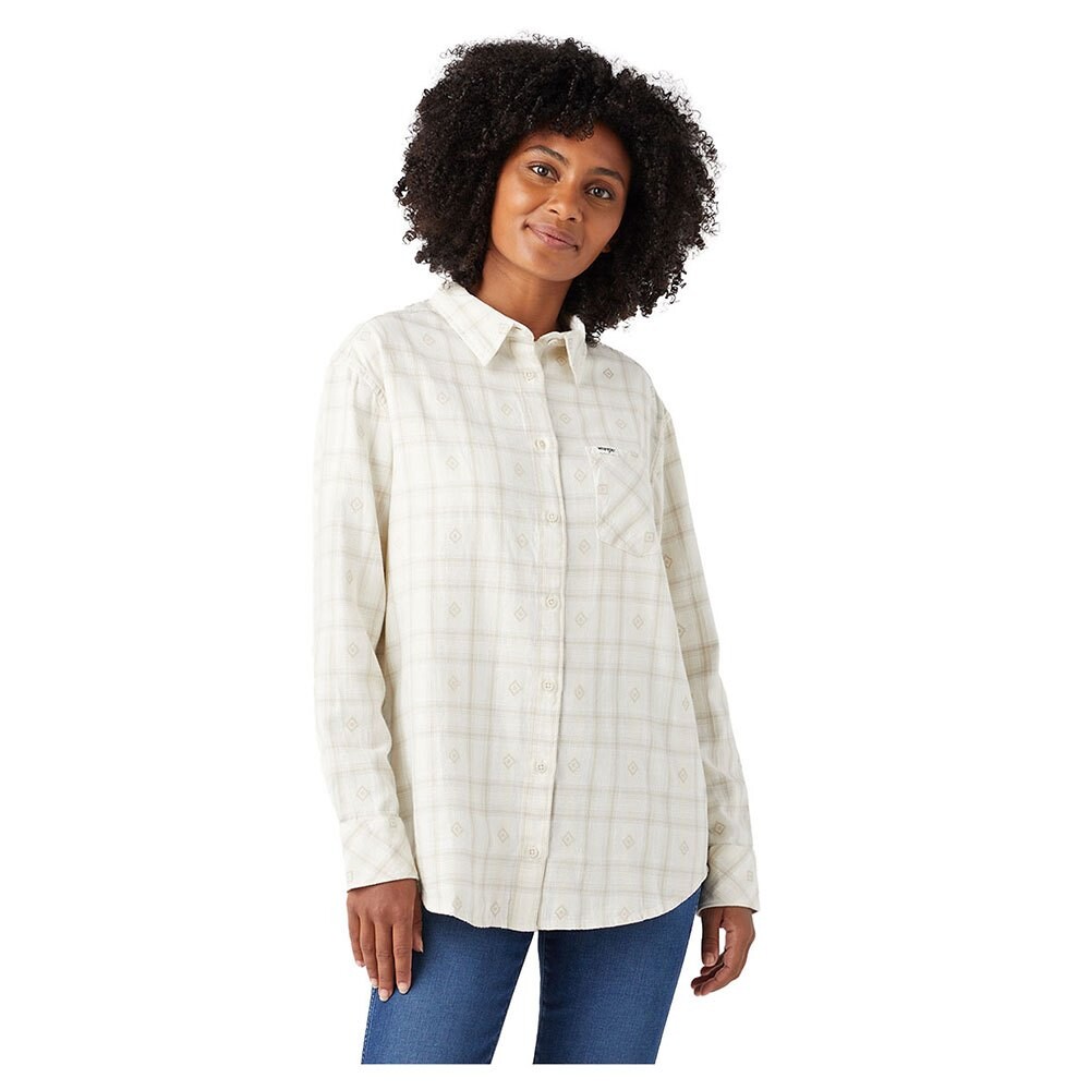 

Рубашка с длинным рукавом Wrangler 1 Pocket Regular Fit, бежевый