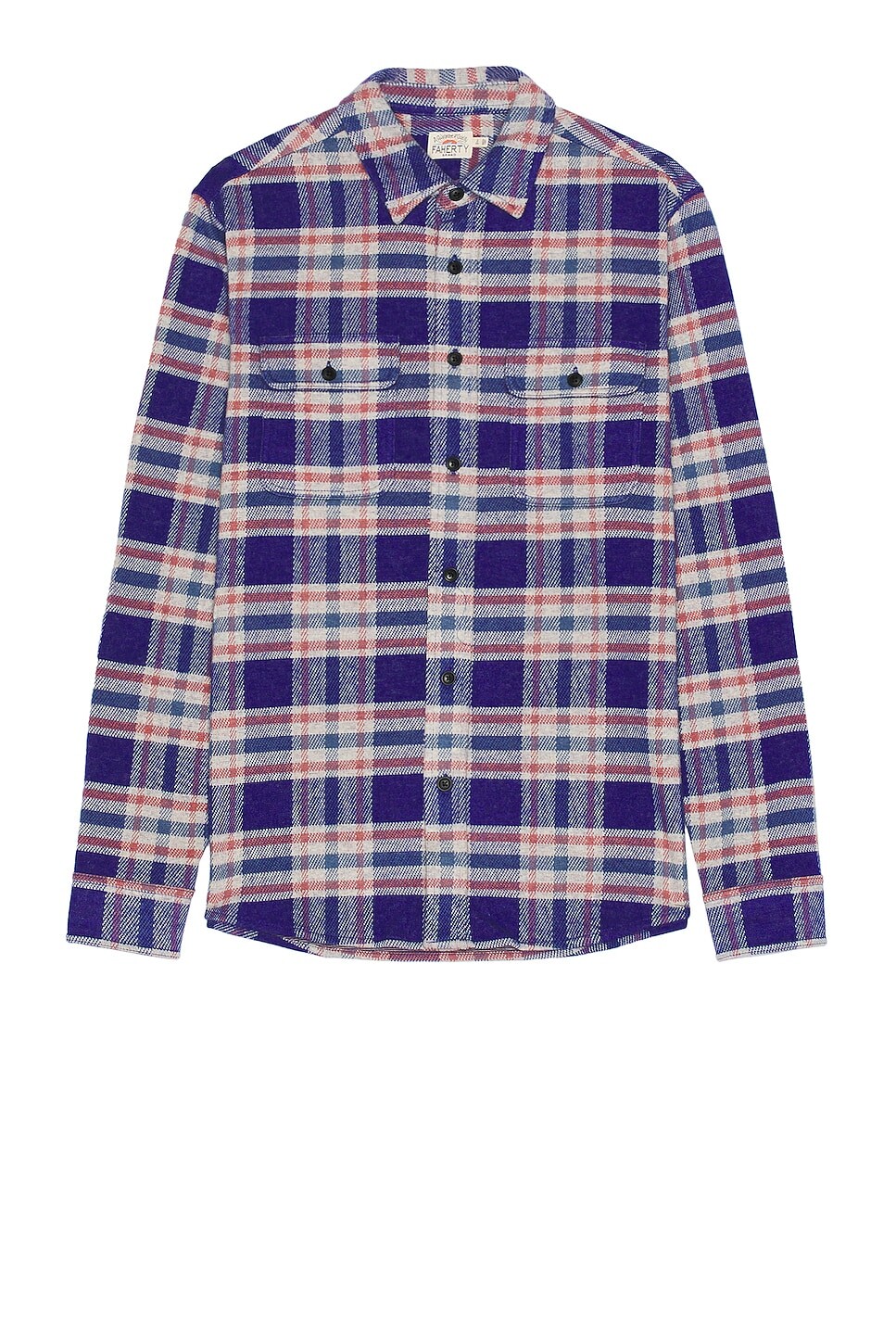 

Свитер Faherty Legend Shirt, цвет Navy Skyline Plaid