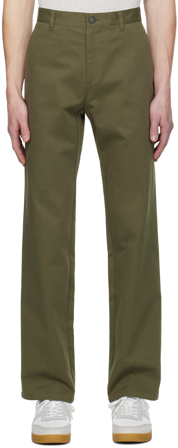 мужские брюки цвета хаки 50 размер Брюки цвета хаки Ville A.P.C.