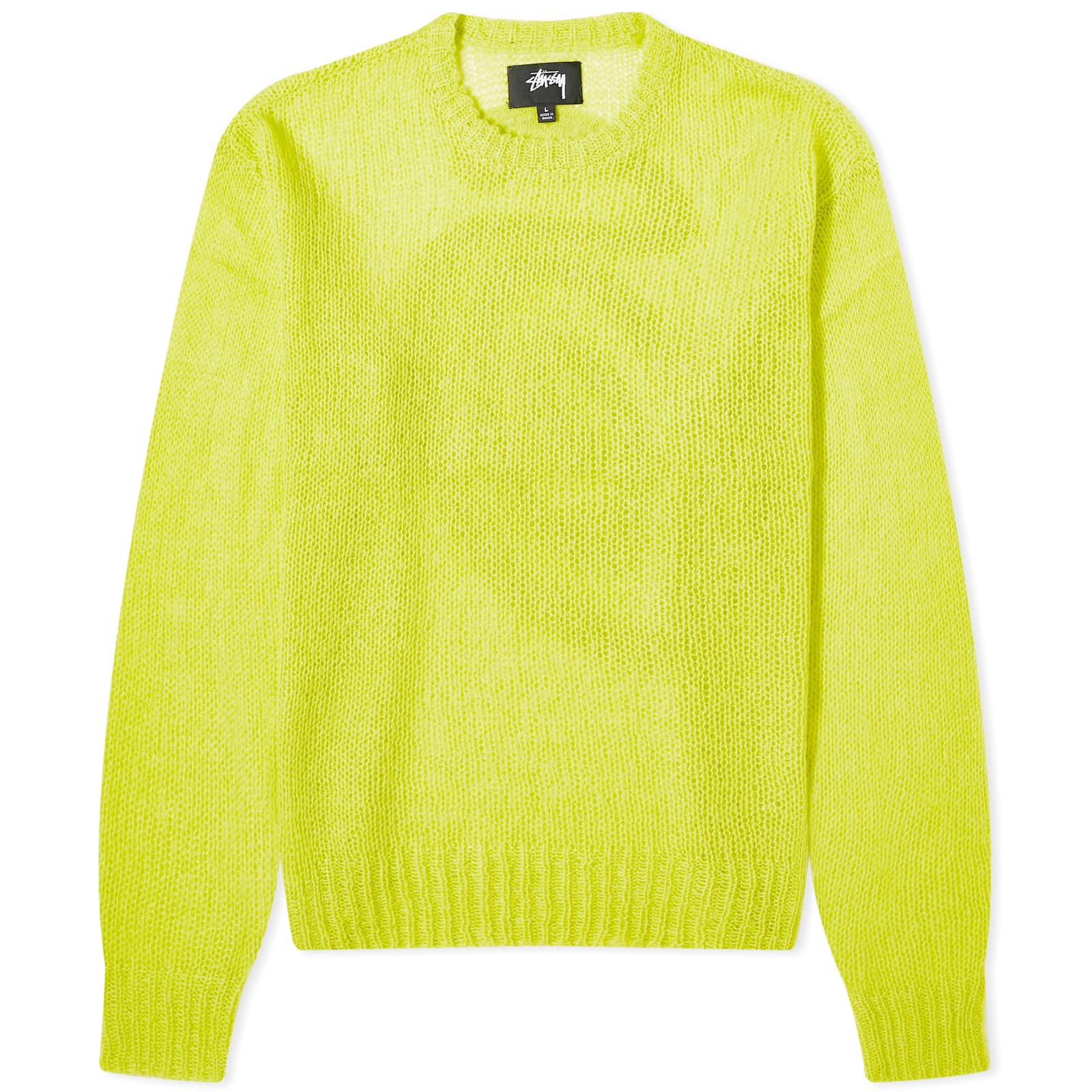 Свитер Stussy S Loose Knit, цвет Lime