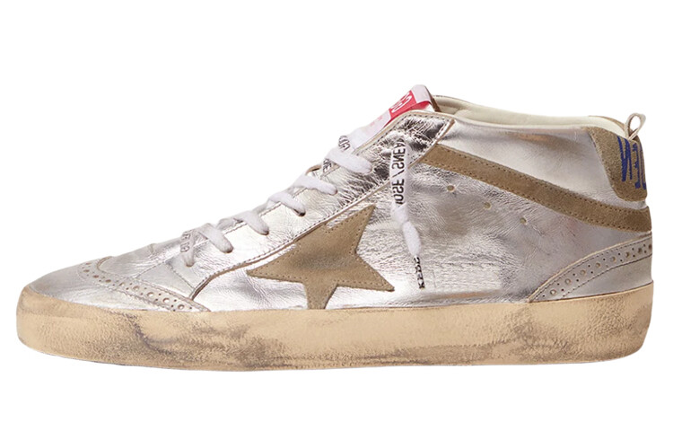 

Ламинированные кроссовки Mid-Star Golden Goose
