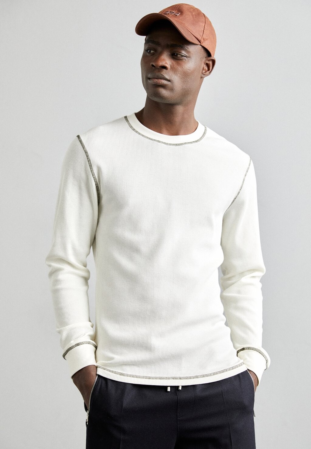 

Футболка с длинным рукавом Emil Wood Wood, цвет off-white