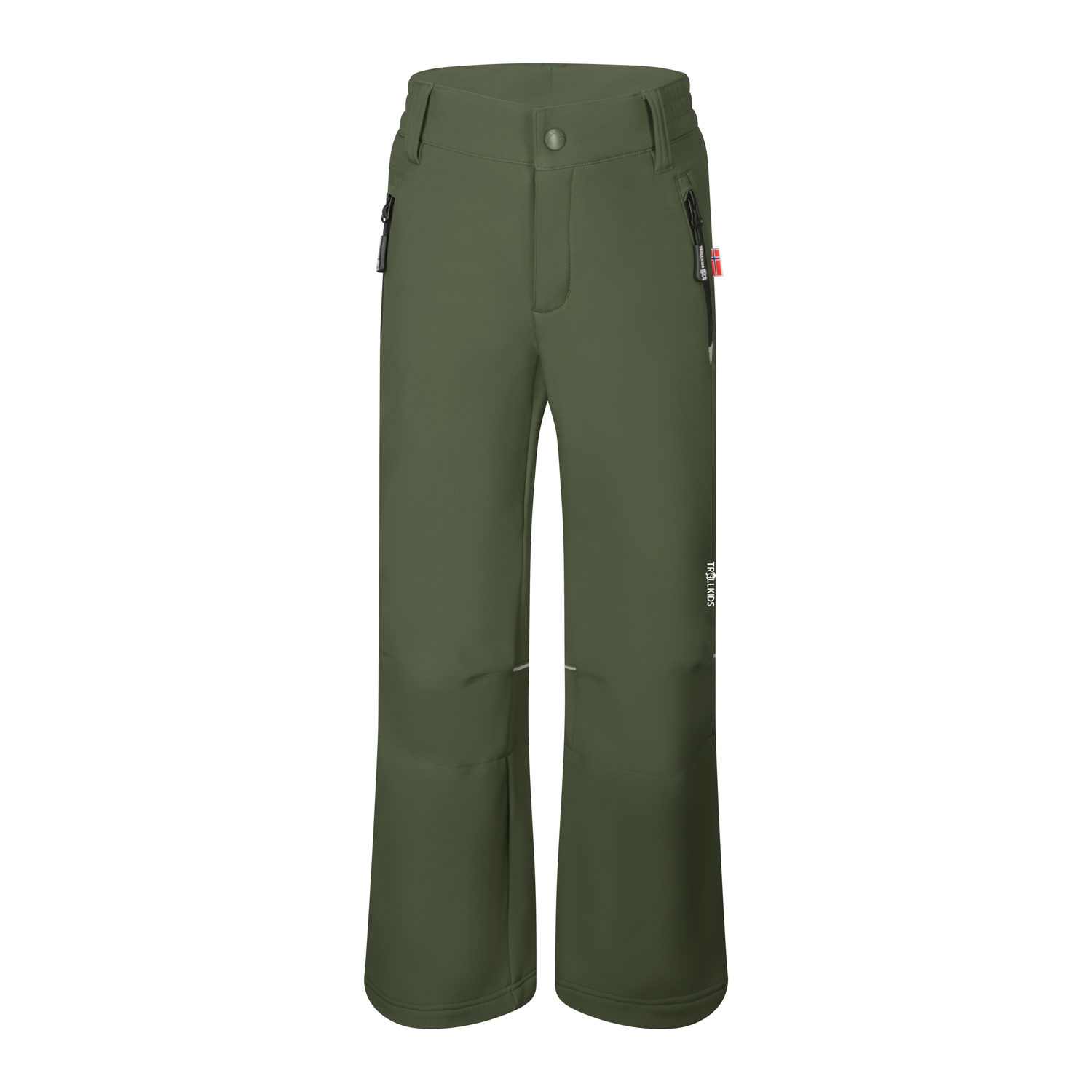 

Спортивные шорты Trollkids Softshell Hose Hemsedal, цвет Efeugrün/Schwarz