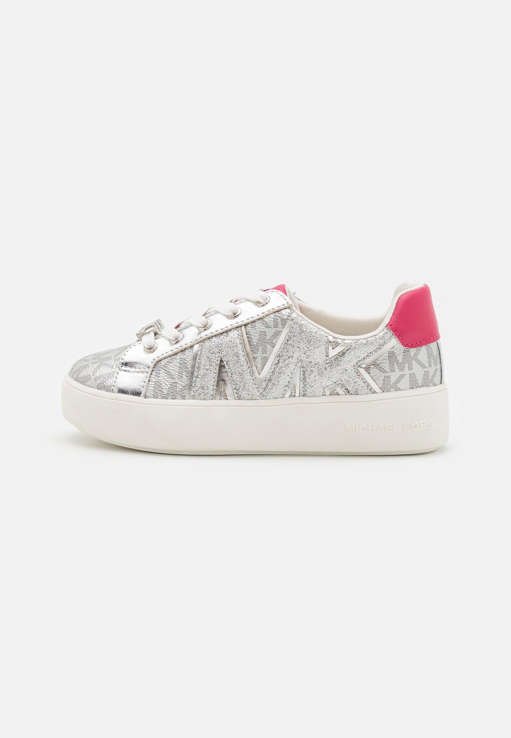 Кроссовки низкие JORDANA AIRIN Michael Kors Kids, цвет silver/pink кроссовки michael michael kors bodie silver