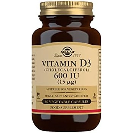 Витамин D3 600 МЕ, растительные капсулы, 60 шт., Solgar витамин d3 solgar vitamin d3 600 ме 60 шт