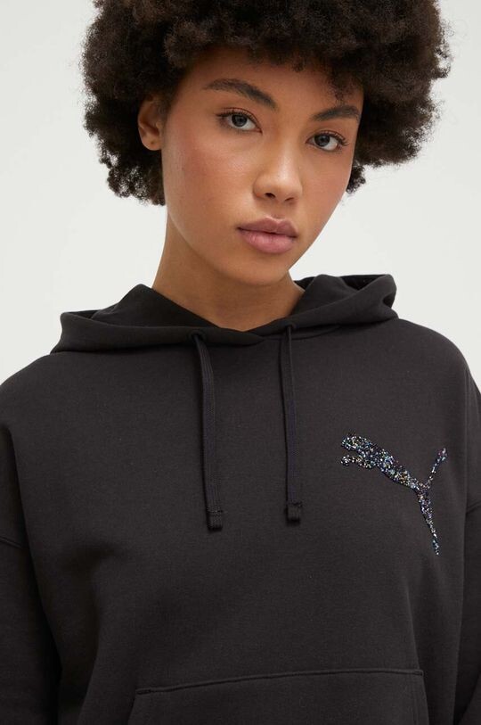 

Толстовка из хлопка со SWAROVSKI Puma, черный