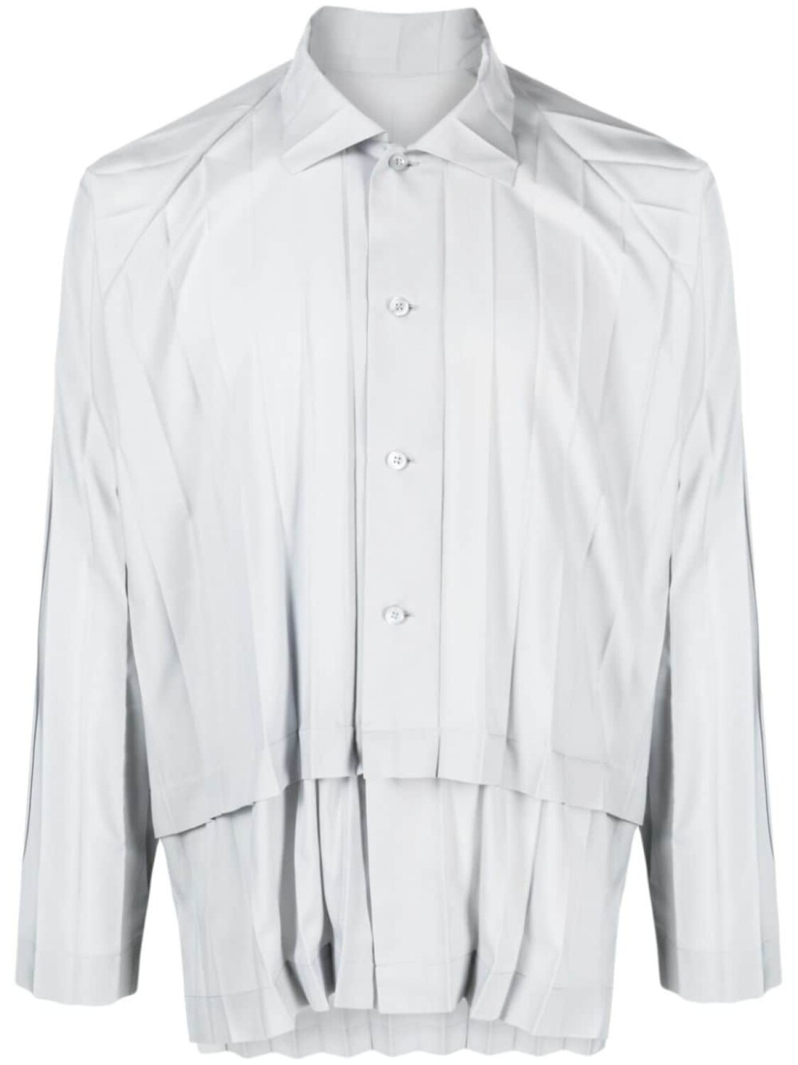 

Homme Plissé Issey Miyake Edge pleated shirt, синий