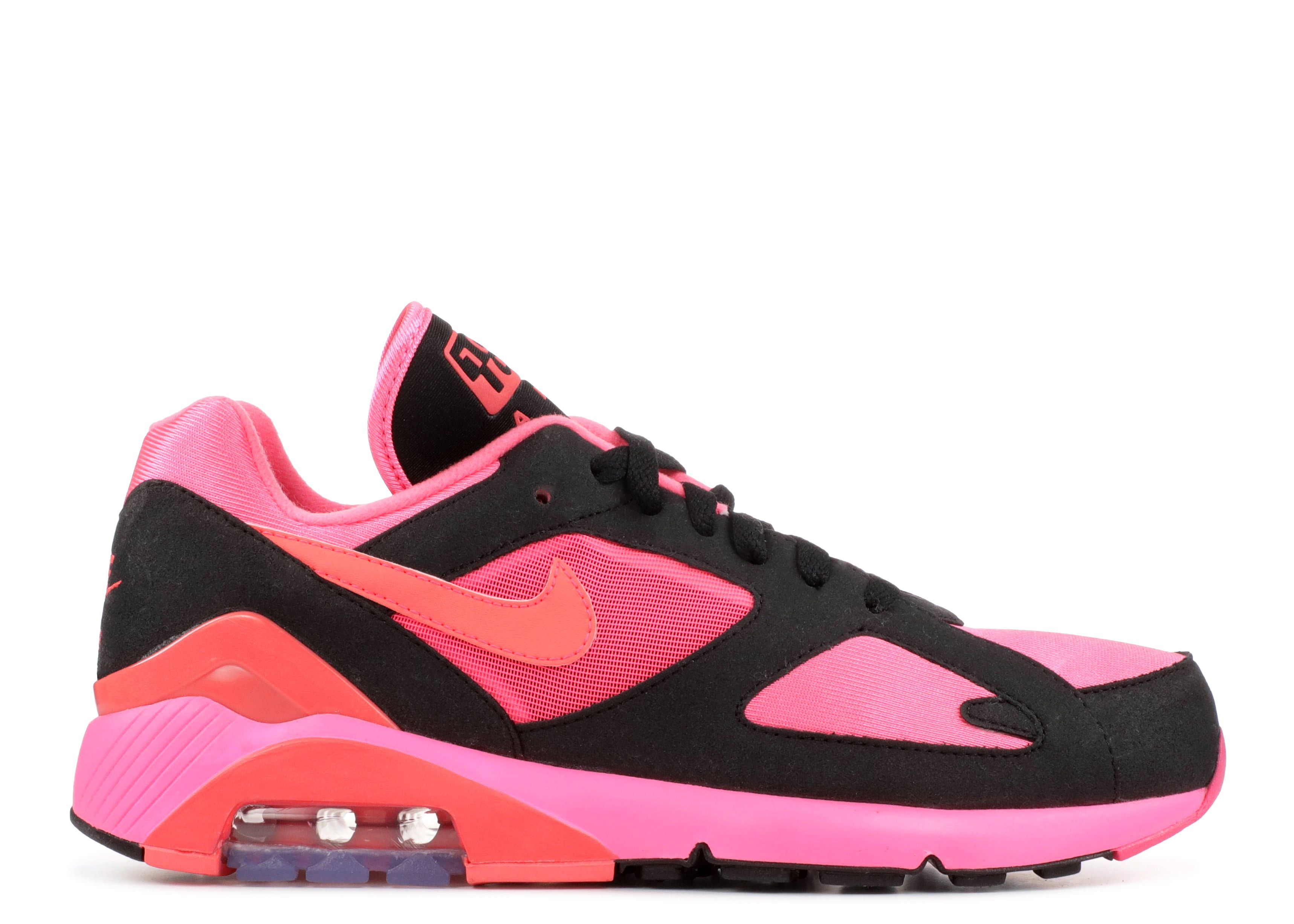 Кроссовки Nike Comme Des Garçons X Air Max 180 'Black Pink', розовый