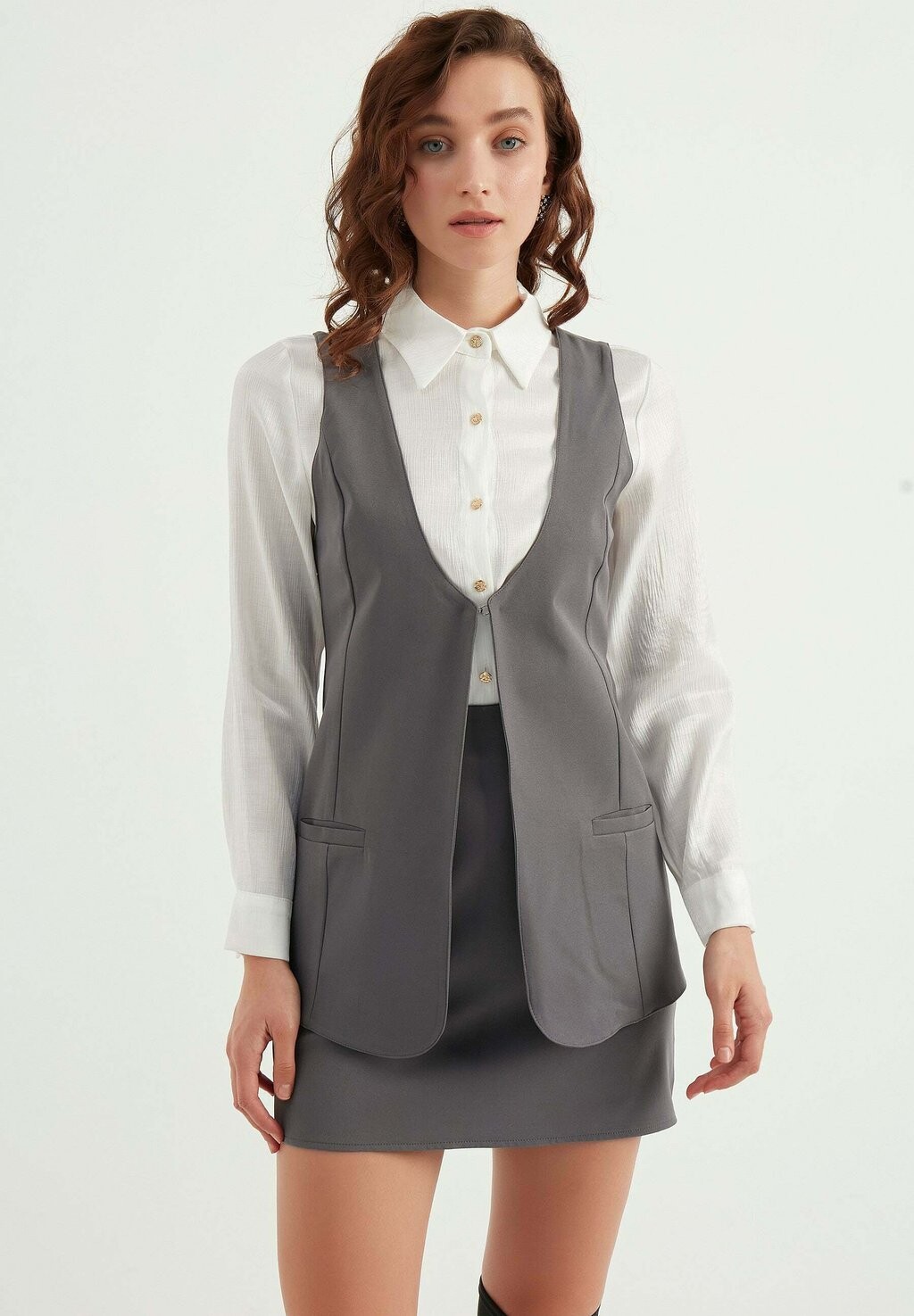

Жилет Sleeveless With Pockets Titus, цвет grey