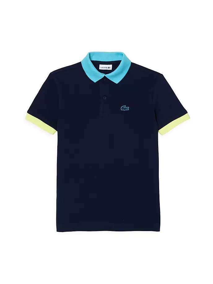 

Рубашка-поло для маленьких мальчиков и мальчиков Lacoste, цвет marine