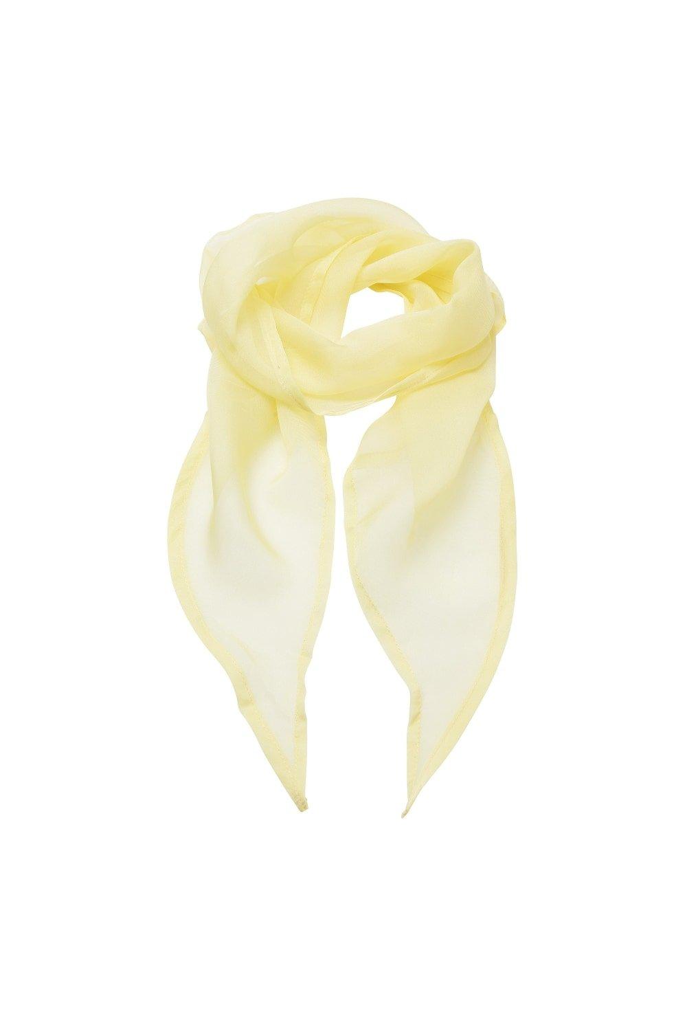 Деловой шифоновый деловой шарф Premier, желтый