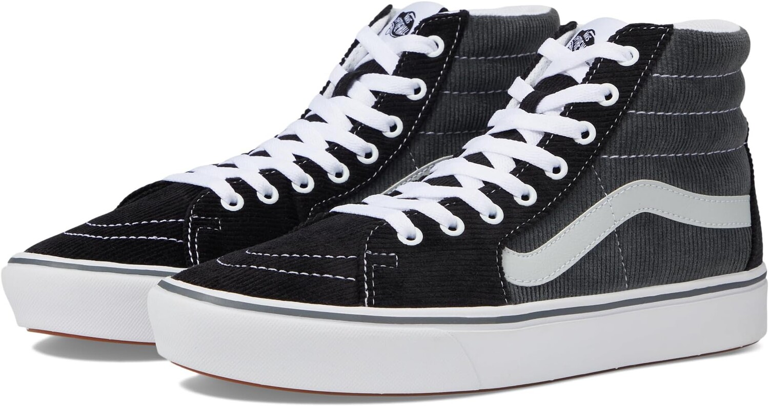 

Кроссовки ComfyCush SK8-Hi Vans, цвет Mini Cord Black/Tile Blue