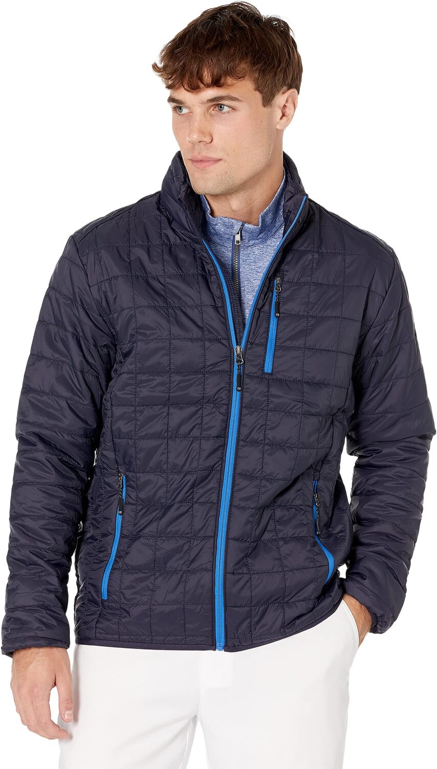

Куртка Rainier Primaloft Eco с полной молнией Cutter & Buck, темно-синий