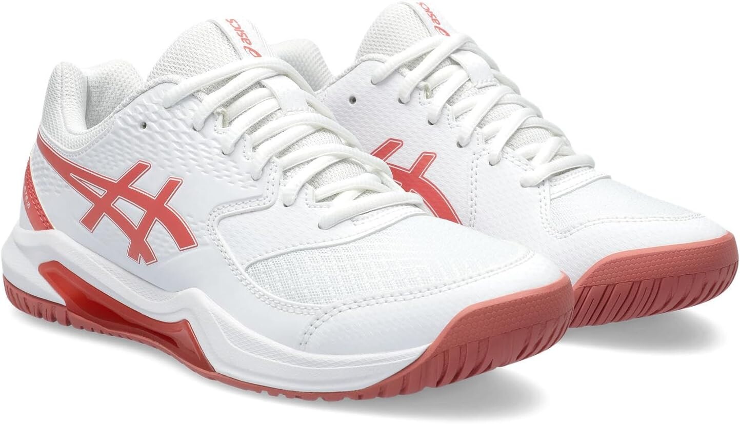 

Кроссовки GEL-Dedicate 8 Tennis Shoe ASICS, цвет White/Light Garnet, Белый