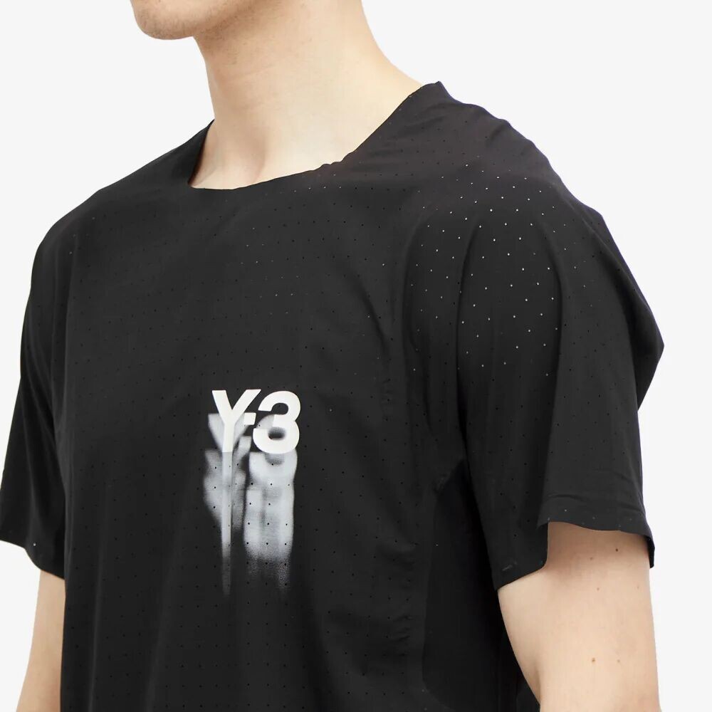 

Y-3 Футболка с короткими рукавами run, черный