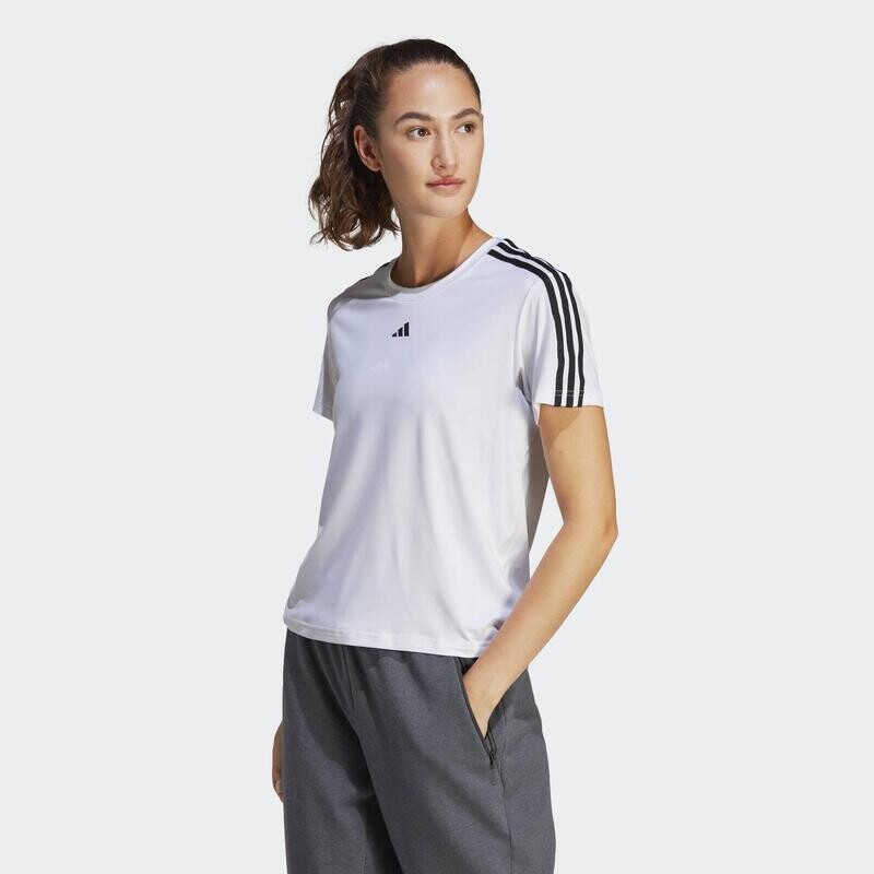 

Футболка с 3 полосками AEROREADY Train Essentials ADIDAS, цвет blanco
