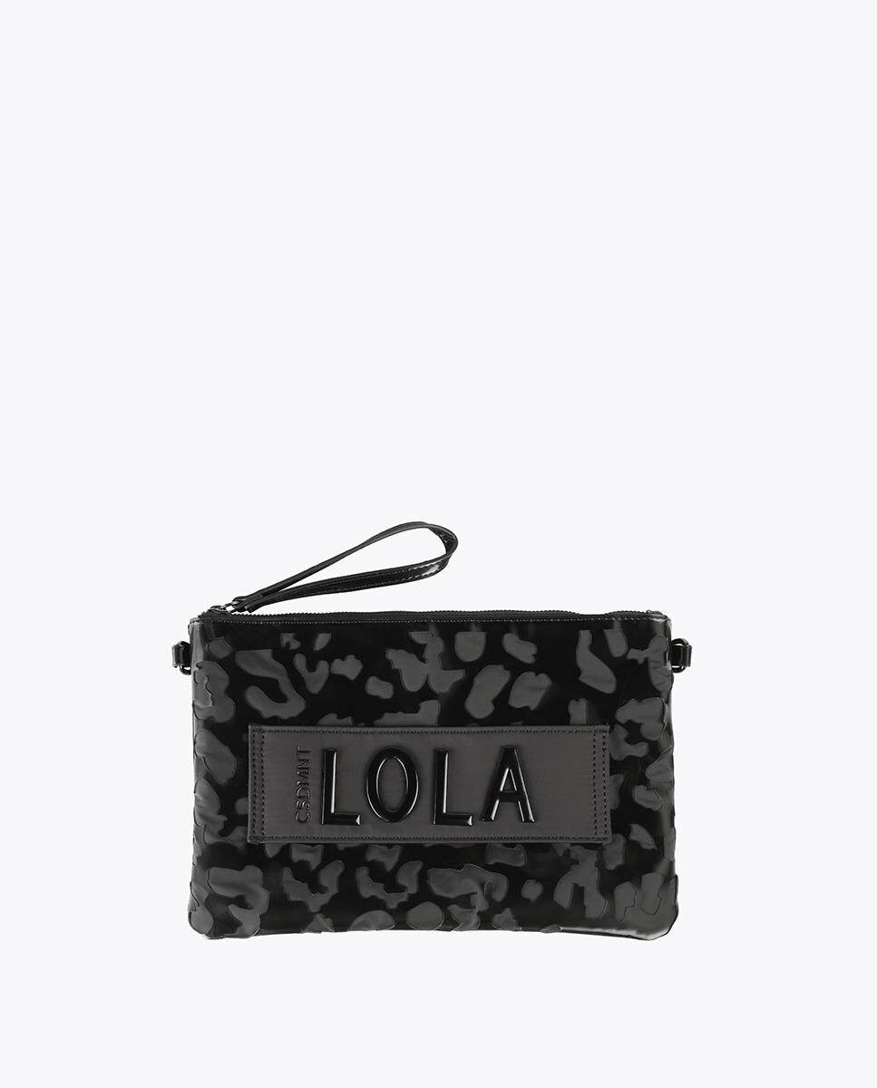 

Женский кошелек с животным принтом на молнии Lola Casademunt, черный