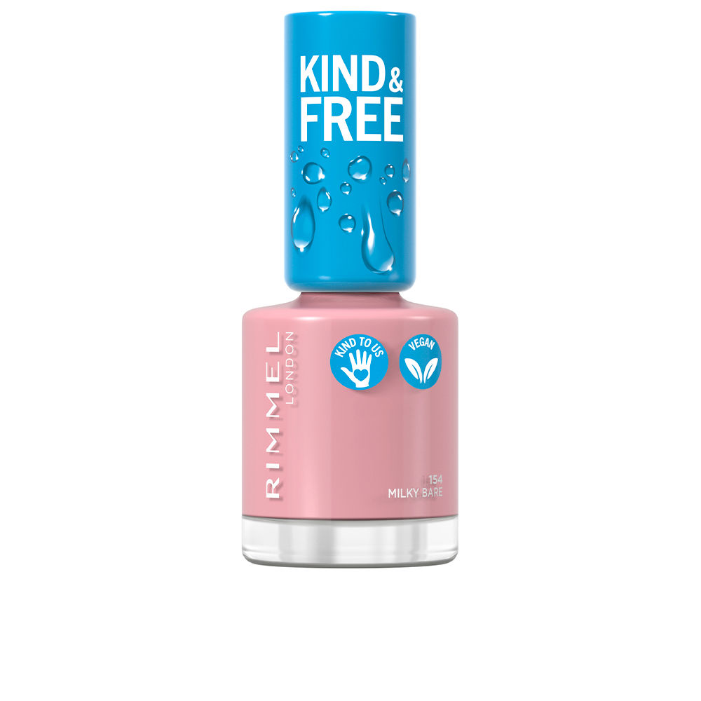 Лак для ногтей Kind & free nail polish Rimmel london, 8 мл, 154-milky bare