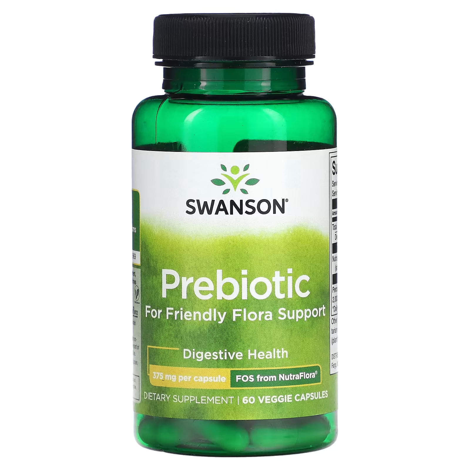 Пребиотик Swanson для поддержки дружественной флоры, 60 растительных капсул пребиотик swanson для поддержки дружественной флоры 375 мг 60 растительных капсул