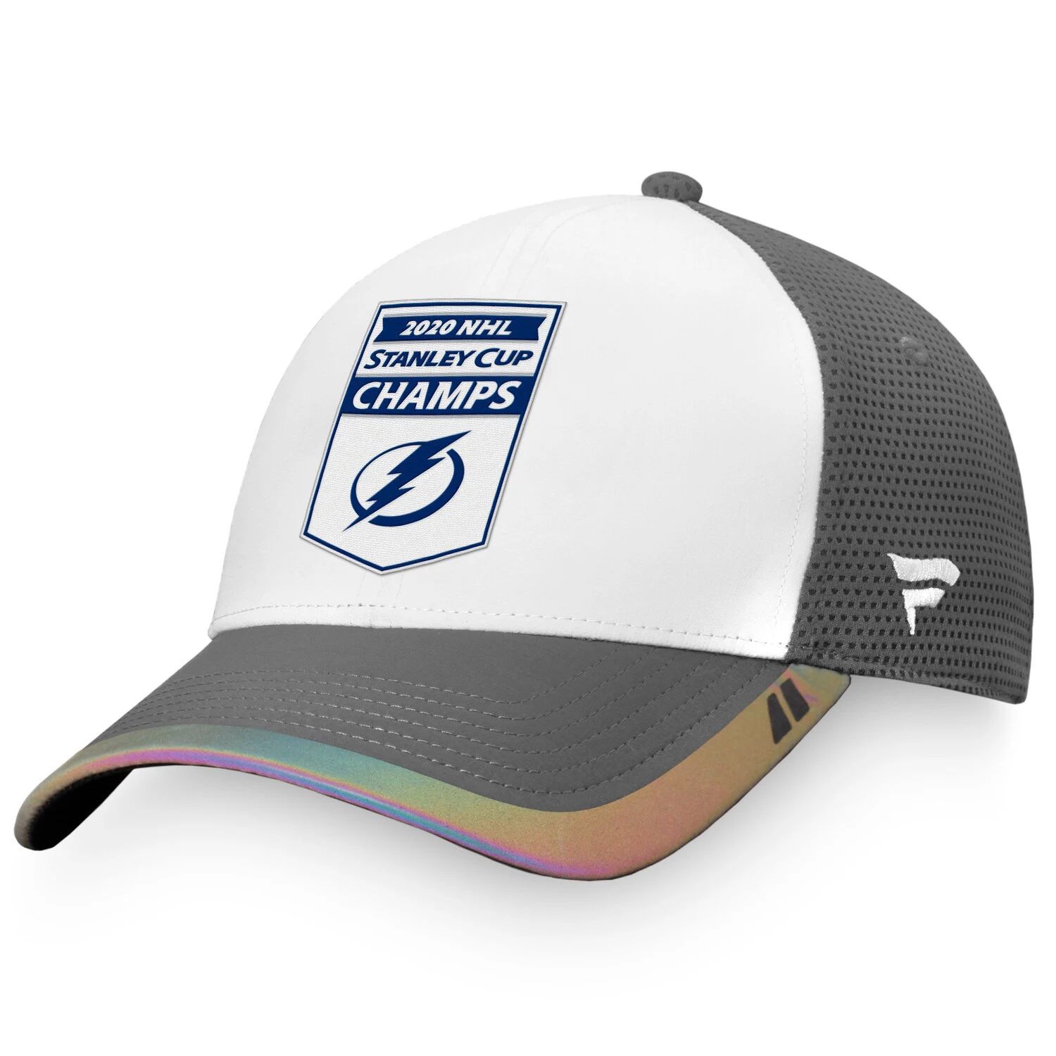 цена Мужская фирменная белая/серая бейсболка Fanatics Tampa Bay Lightning 2020 с баннером Кубка Стэнли НХЛ Snapback