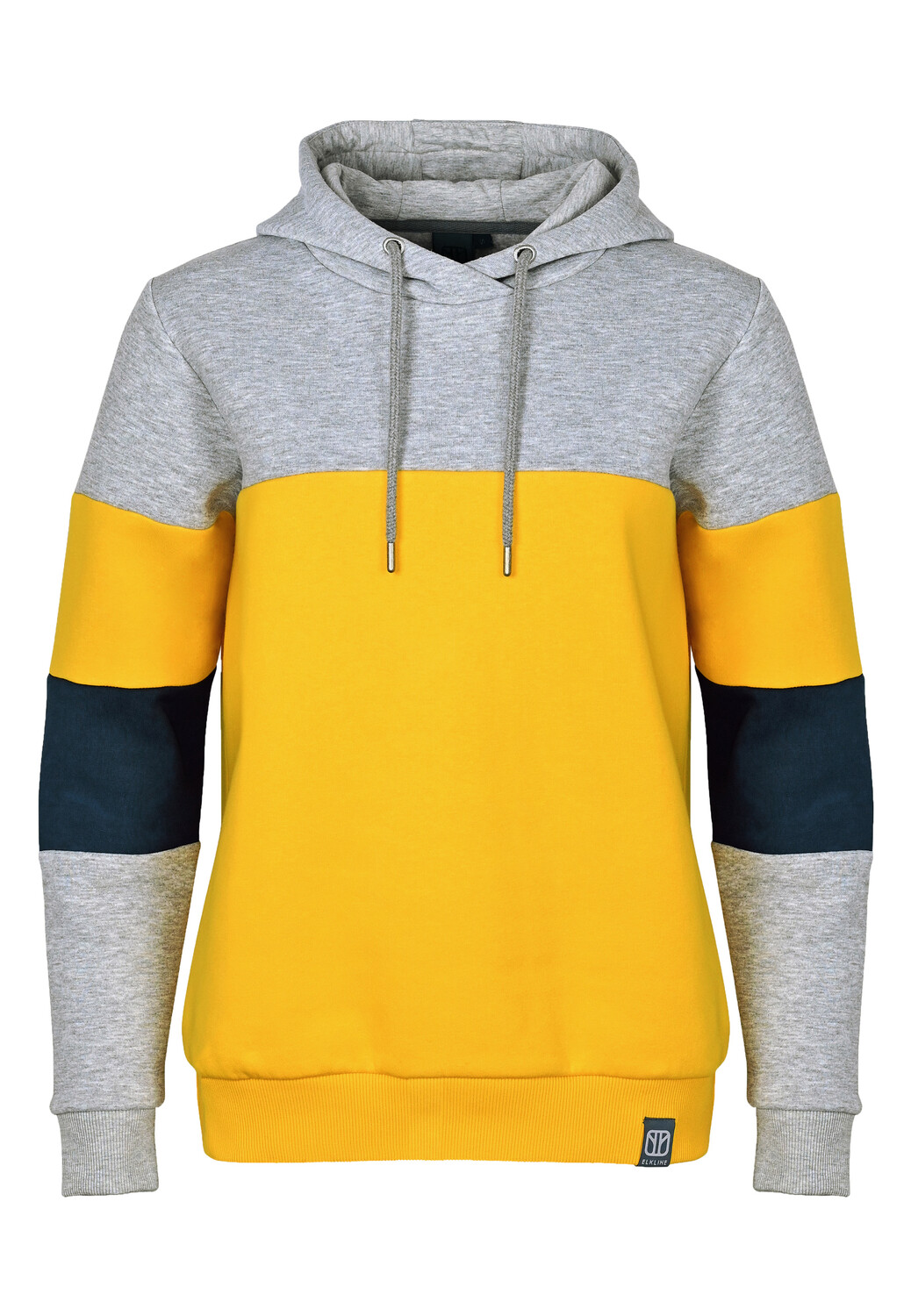 

Пуловер elkline Hoodie Ideal Blockstreifen, цвет greymelange