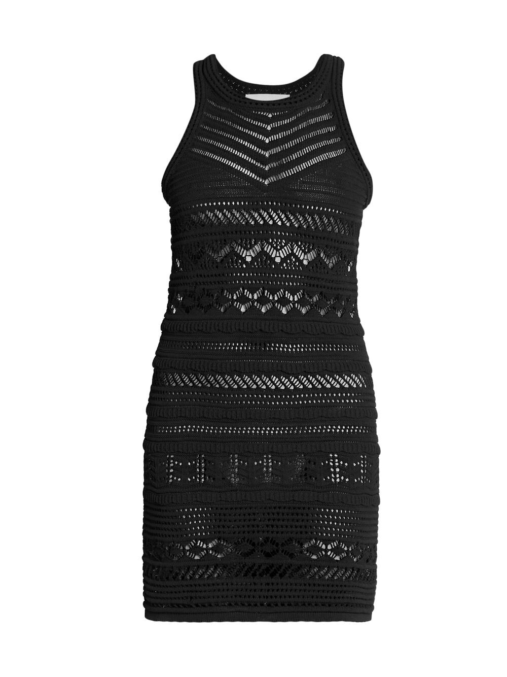 

Вязаное мини-платье Ava Pointelle Isabel Marant, черный