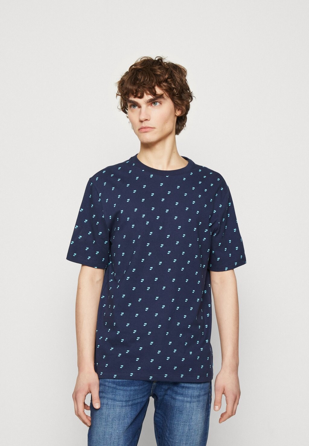 

Футболка с принтом Scotch & Soda, темно-синий