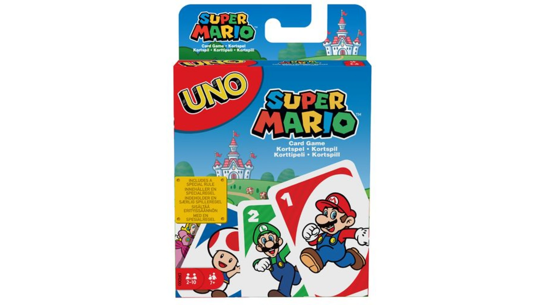 Mattel Games UNO Super Mario, карточная игра, настольная игра, семейная игра uno в поисках дори карточная игра