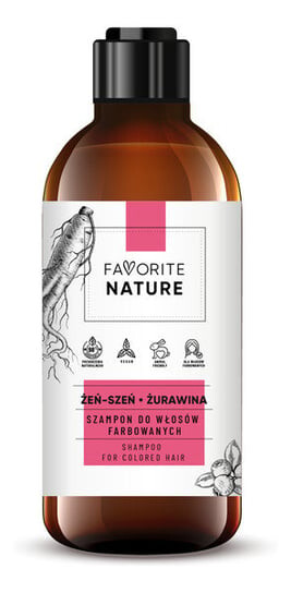 

Шампунь Favorite Nature для окрашенных волос Клюква и женьшень 400мл