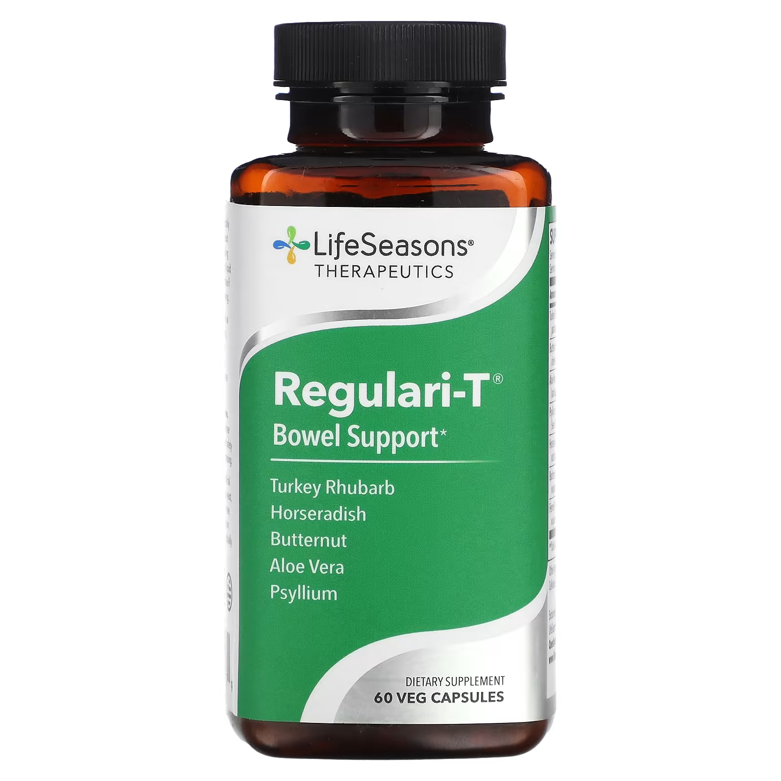 LifeSeasons Regulari-T для поддержки кишечника, 60 растительных капсул lifeseasons mood stabili t добавка для поддержки хорошего настроения 60 вегетарианских капсул