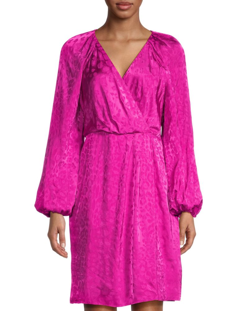 цена Жаккардовое платье миди Nixi Ungaro, цвет Pink Tulip