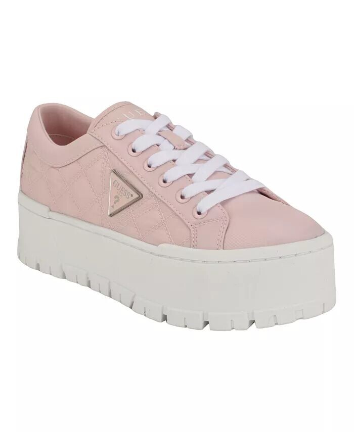 

Женские кроссовки Tesie на платформе со шнуровкой и протекторной нижней частью GUESS, розовый
