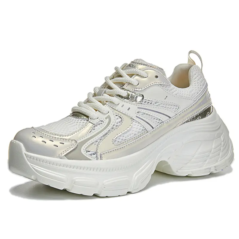 

Кроссовки женские толстые низкие Klammkicks, цвет Pearl White