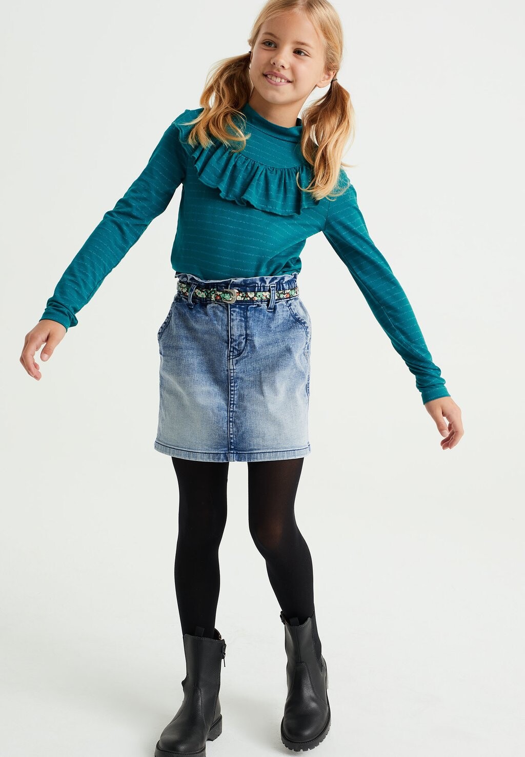 

Футболка с длинным рукавом We Fashion WE Fashion, зеленый