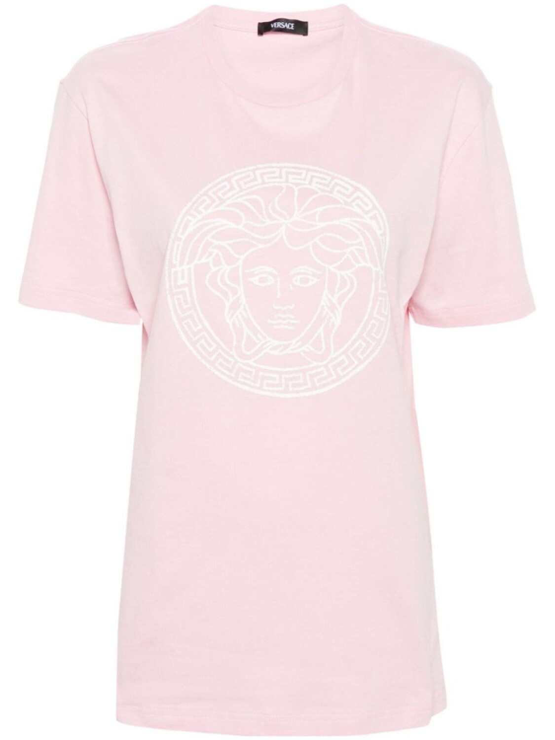 

Versace футболка с принтом Medusa, розовый