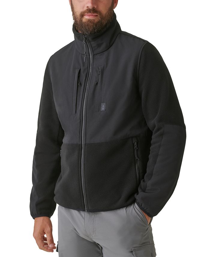 Мужская утепленная флисовая куртка с молнией во всю длину B-Warm BASS OUTDOOR, черный