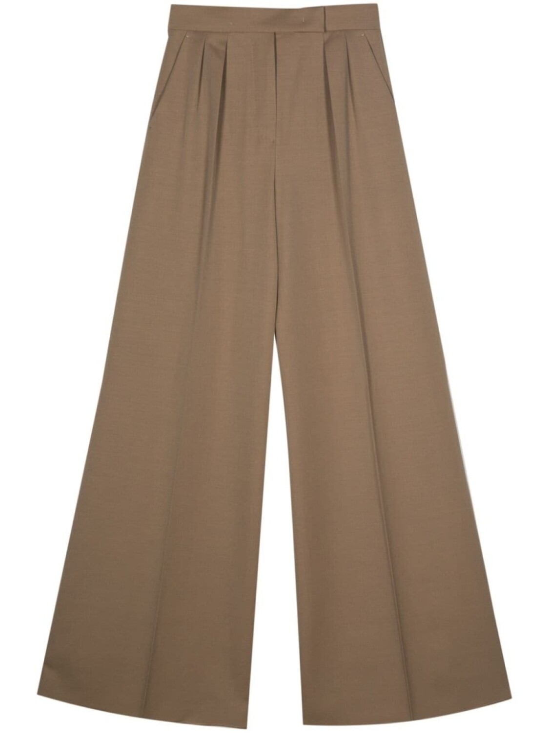 

Max Mara брюки Libbra широкого кроя, коричневый