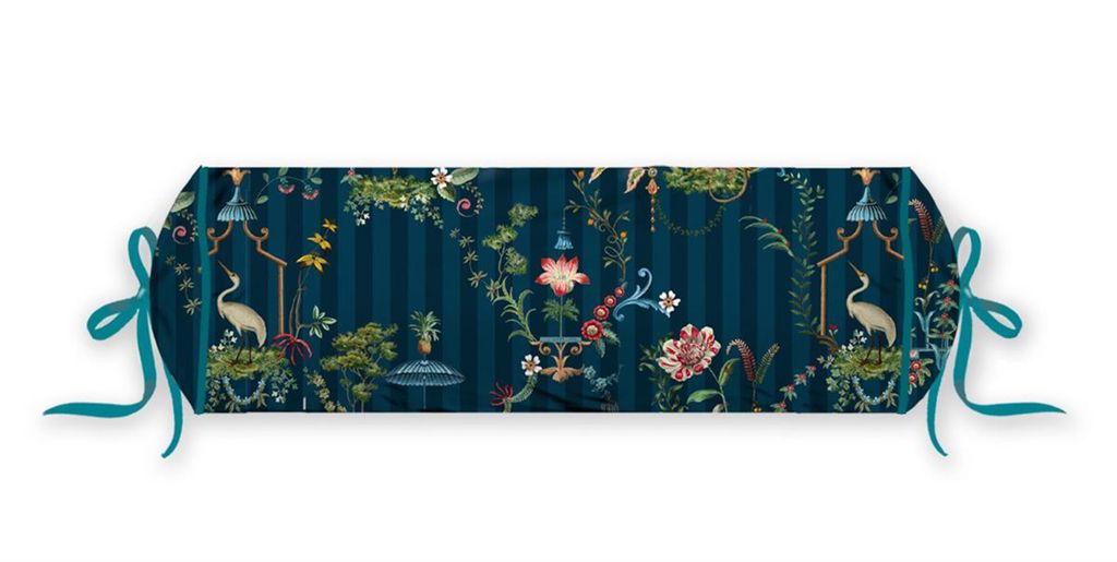 

Декоративная подушка Pip Studio Percale Рулонная подушка Singerie Dark Blue 22X70 22 x 70 см 1 декоративная подушка темно-синего цвета