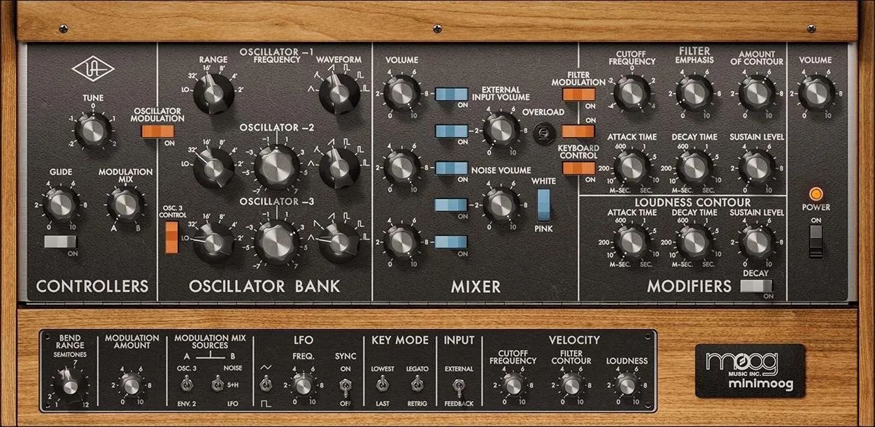 

Плагин Universal Audio UAD Moog Minimoog