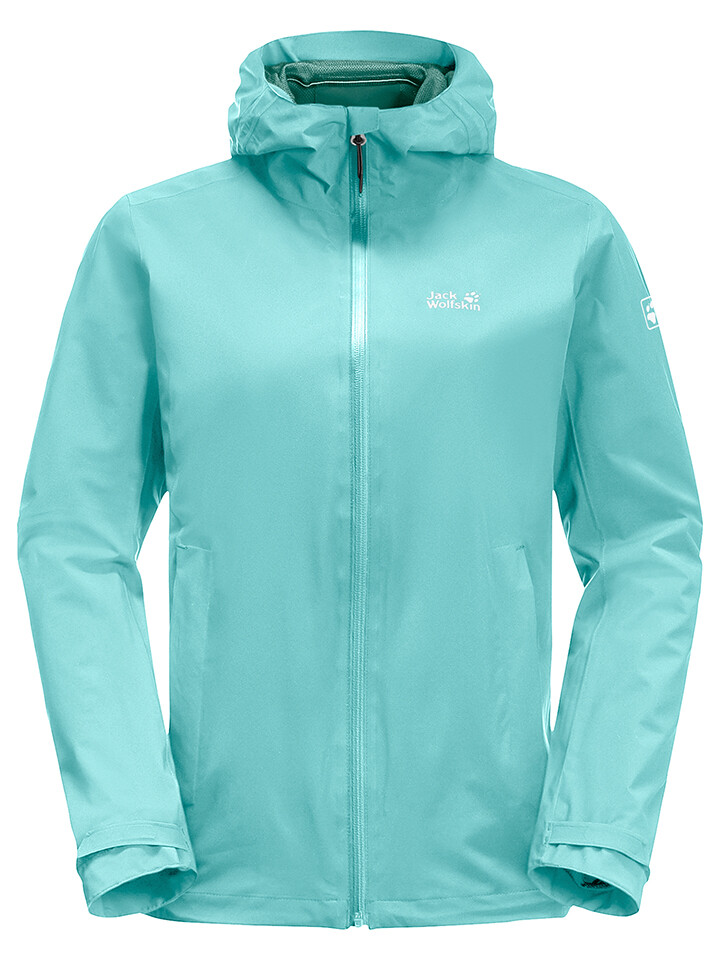 

Дождевик Jack Wolfskin Pack & Go, бирюзовый