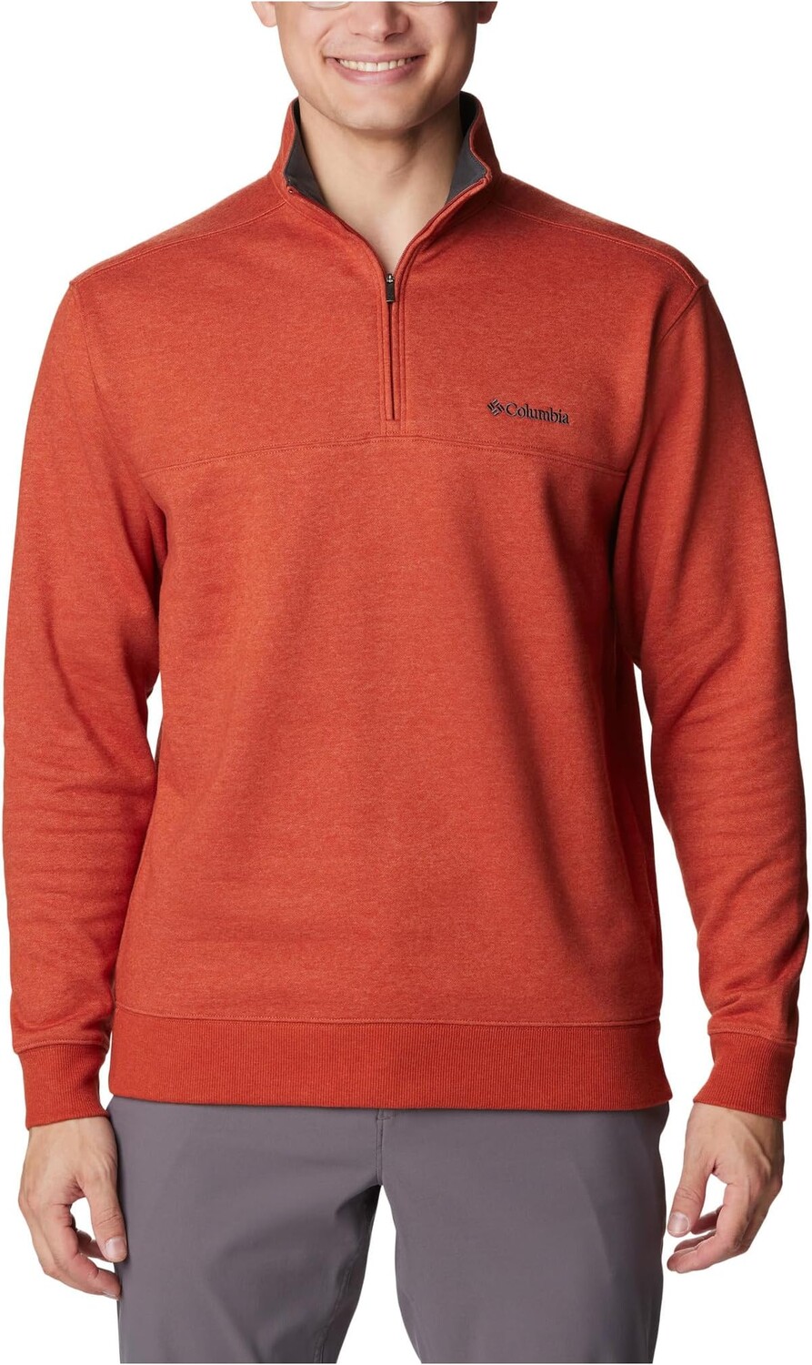 

Рубашка Hart Mountain II Half Zip Columbia, цвет Warp Red Heather