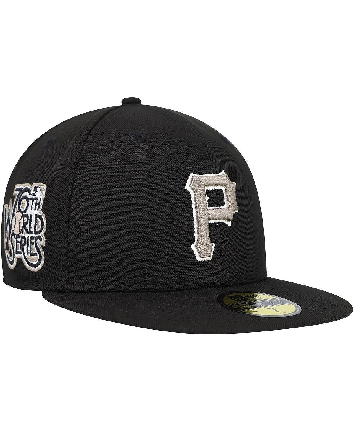 

Мужская черная кепка Pittsburgh Pirates Chrome Camo 59FIFTY с приталенной кепкой New Era