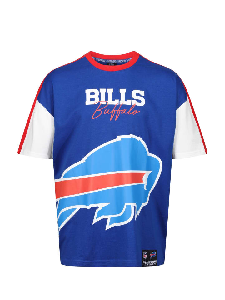 

Футболка Recovered NFL Bills Buffalo Cut and Sew Oversized, цвет blau-schwarz