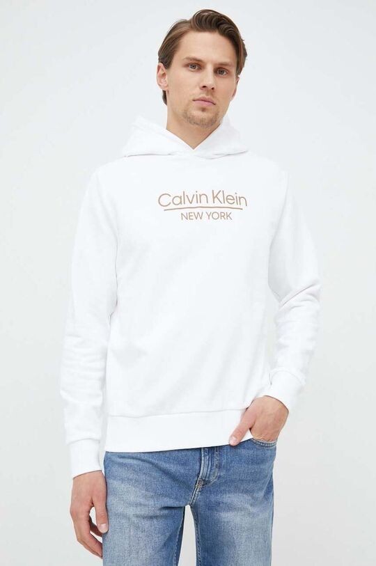 

Хлопковая толстовка Calvin Klein, белый
