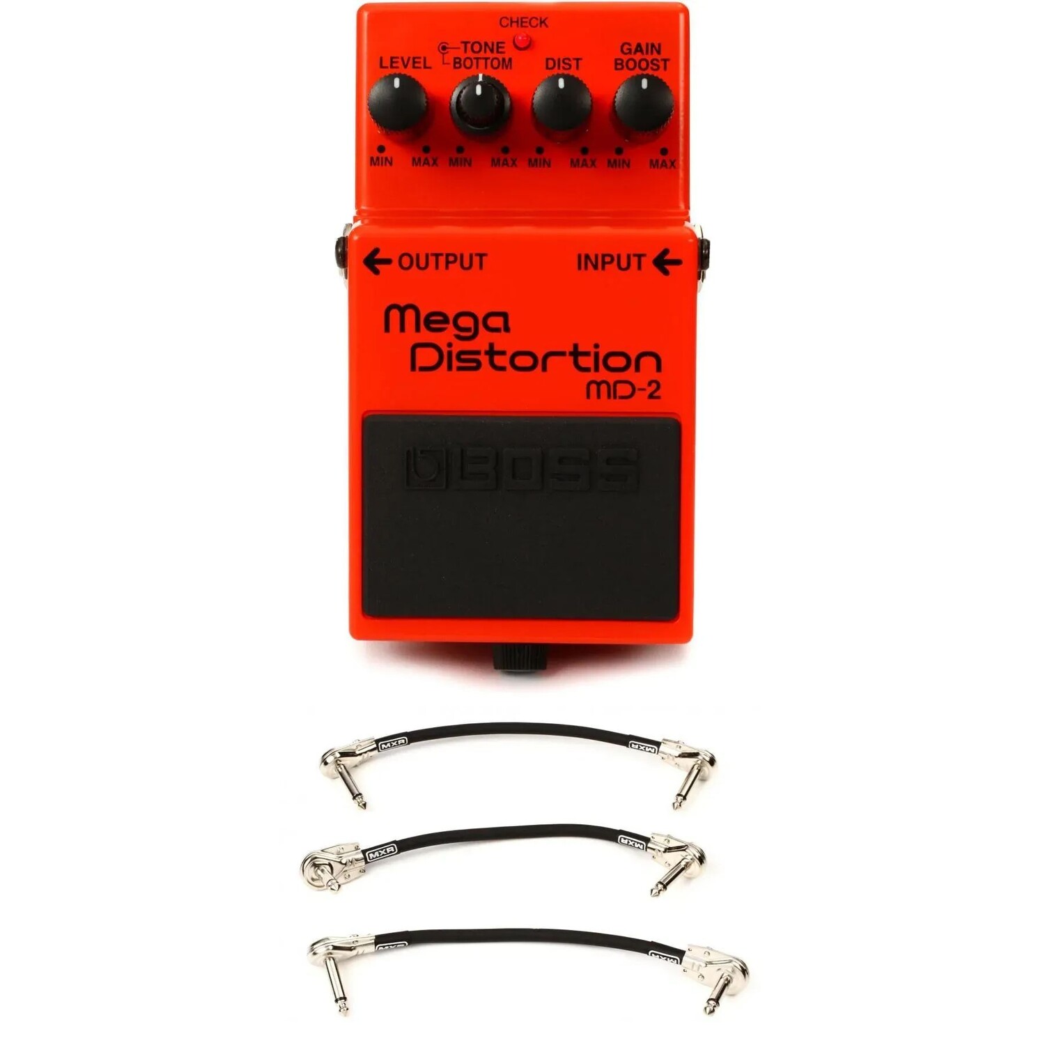 

Педаль Mega Distortion Boss MD-2 с 3 патч-кабелями