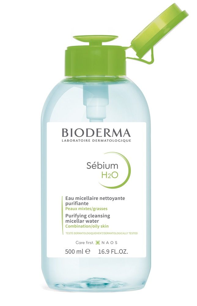Bioderma Sébium H2O мицеллярная жидкость, 500 ml мицеллярная вода sébium h2o solución micelar específica acné bioderma 250 мл