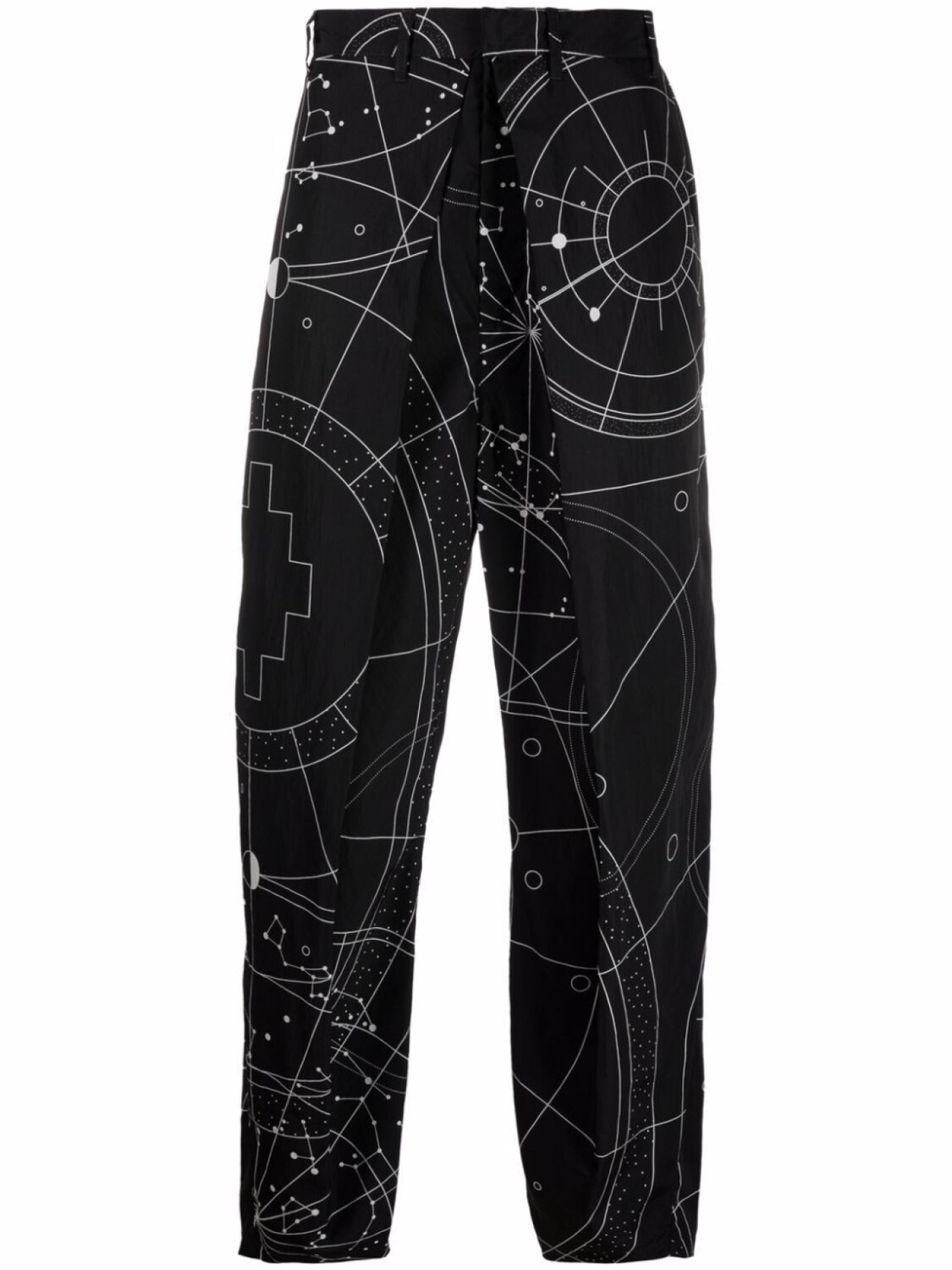 

Marcelo Burlon County of Milan брюки чинос Astral со складками, черный