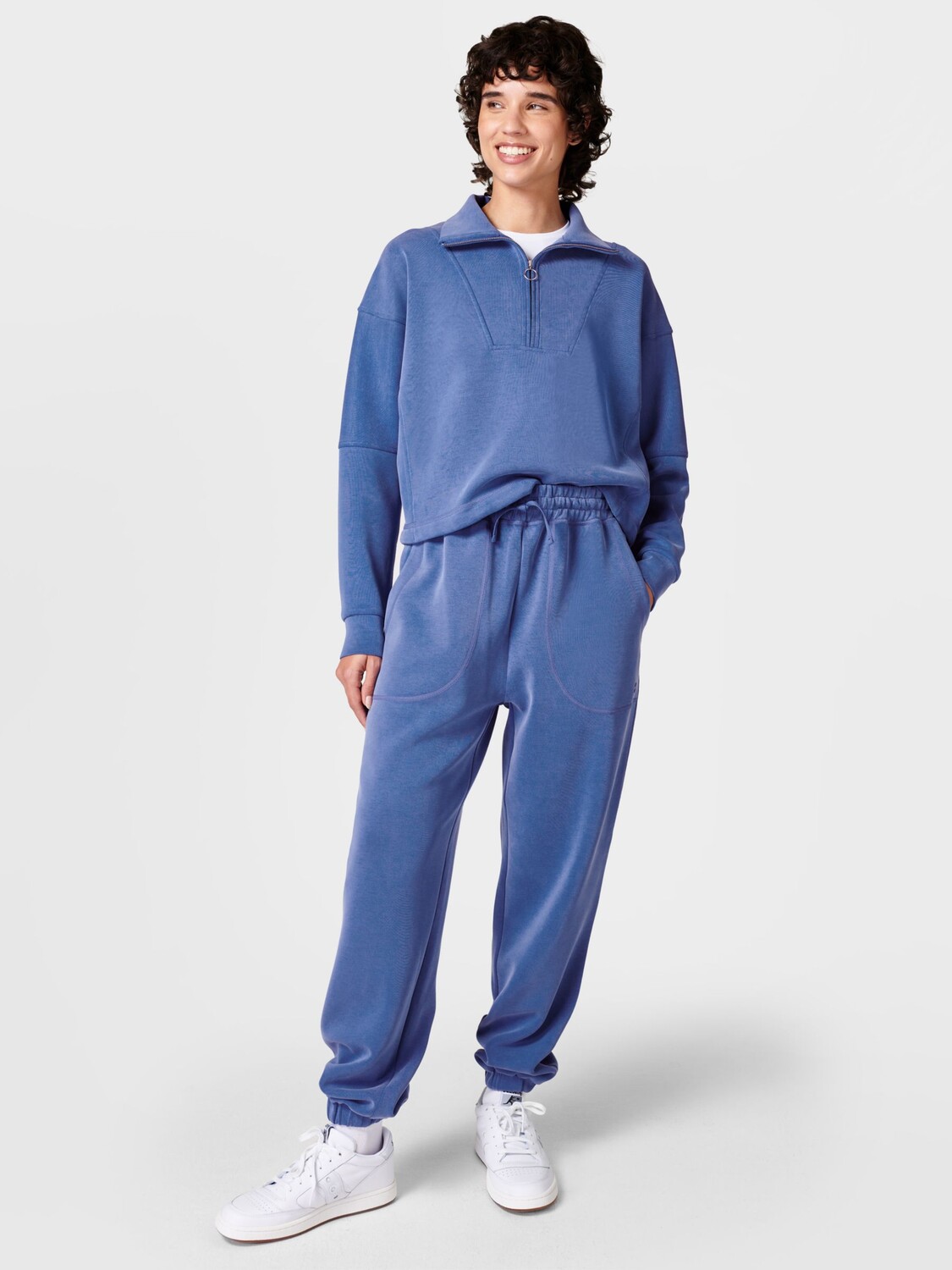 

Брюки Sand Wash с манжетами Sweaty Betty, молния синий