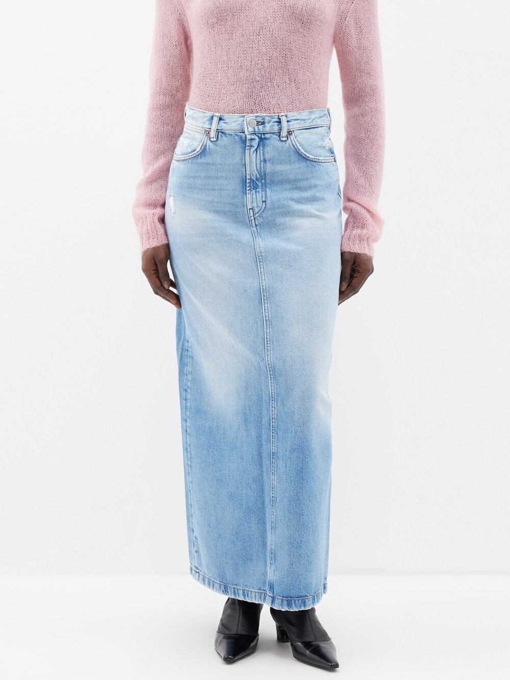 

Джинсовая юбка макси philo Acne Studios, синий