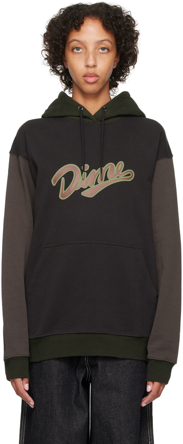

Зеленый худи со вставками Dime